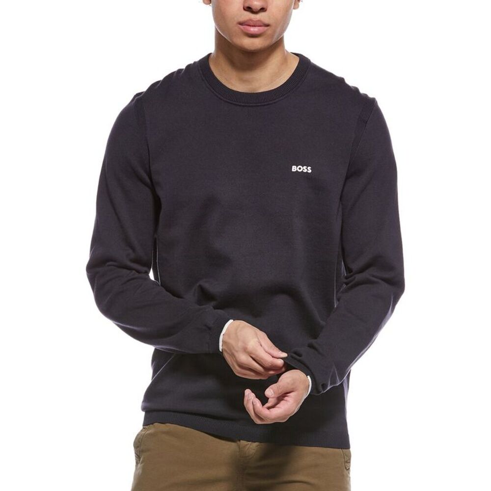 Hugo Boss Mens  Ever Crewneck Sweatshirt, Blue